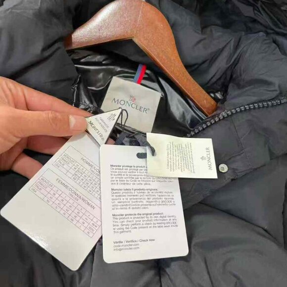 Moncler Maya Long Hooded Down Jacket, Black, Brand New - Picture 6 of 11